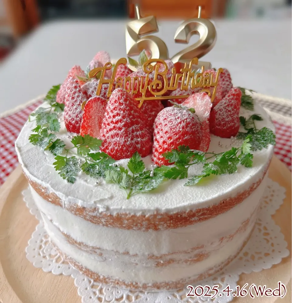 お誕生日おめでとう💐 旦那さんのためのバースデーケーキ🎂|*seiko*さん