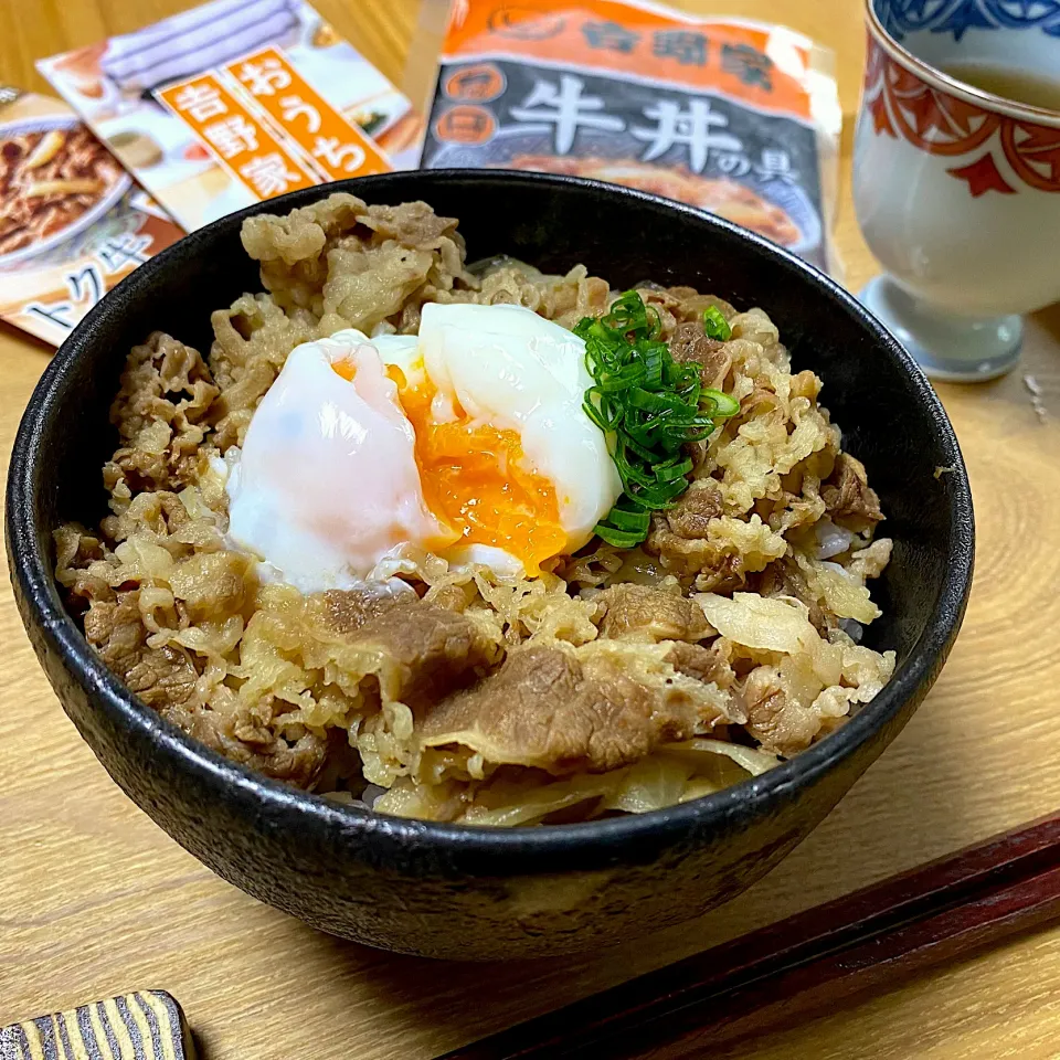 温泉玉子載っけ牛丼|sakurakoさん