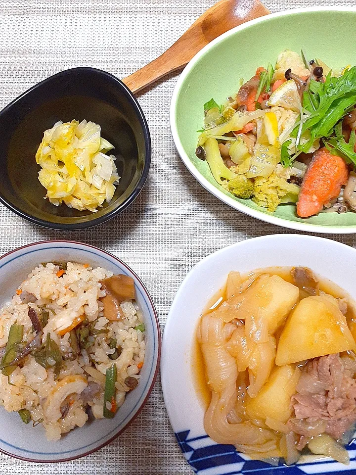 春野菜満載の晩御飯|未空葉さん