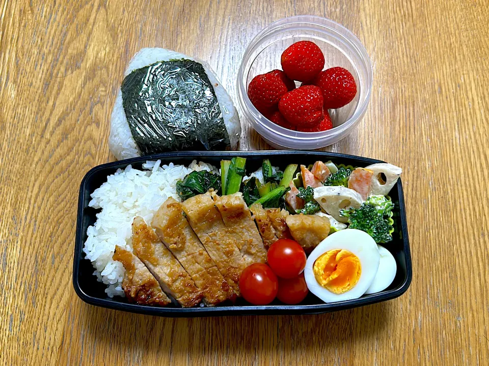 4/16 豚の味噌漬け弁当🐷|ゆさん