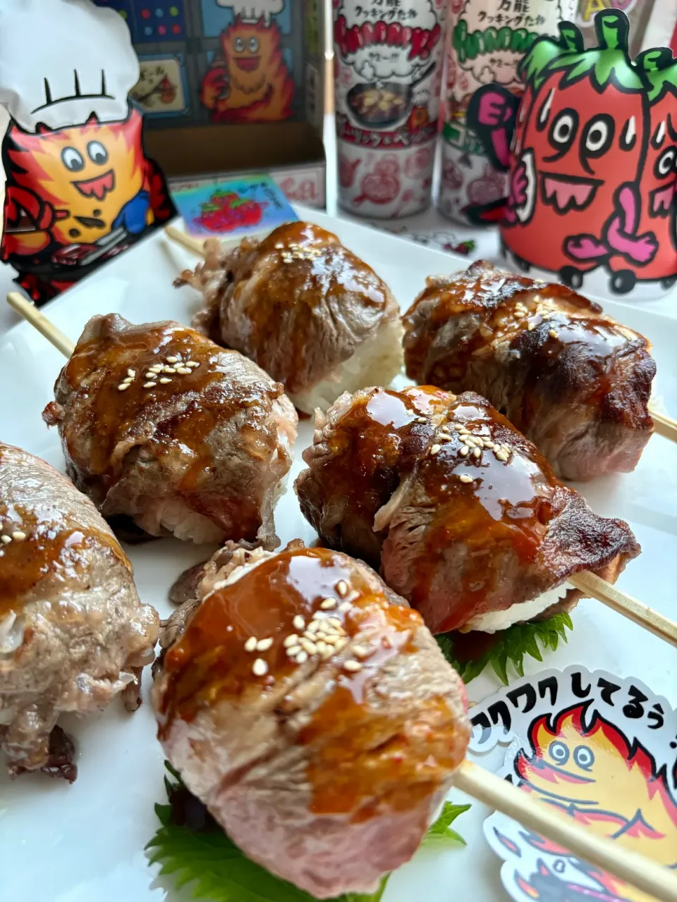 yummy‼︎肉巻きおにぎり♡|sana.ayaさん