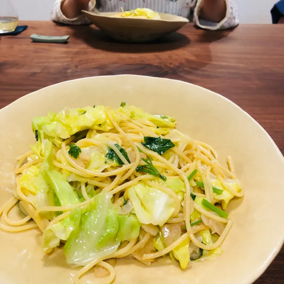 春キャベツのペペロンチーノ|タロッカ主夫見習いさん