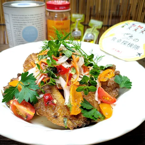 「赤唐がらしカット（酢漬）」を使ってみたSnapdishの料理・レシピ写真:🌏『世界の食卓探検隊』🇮🇹イタリア料理【🇮🇹カルピオーネ】