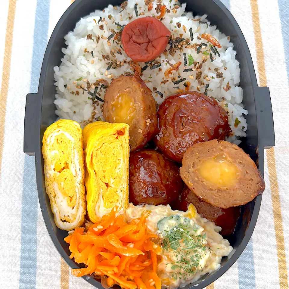 0417 チーズ入り肉団子　男子高校生弁当|Riieeさん