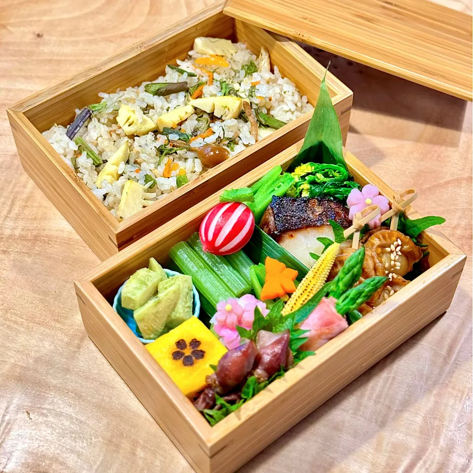 山菜ご飯弁当|1480_kojiさん