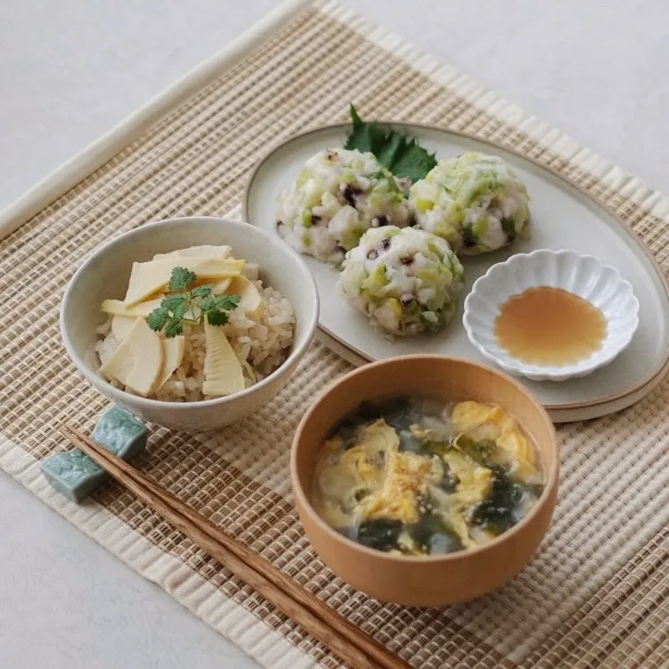 旬のたけのこ・アオリイカ・春わかめで　　　　　　　　おうち たけのこごはん御膳♡ ﾟ+｡:.ﾟ|ohanaさん
