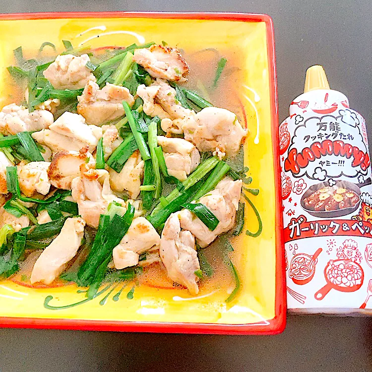 Yummy!ガーリック＆ペッパーで、鶏と蕪の葉、ニラ炒め|fai家の暮らしさん