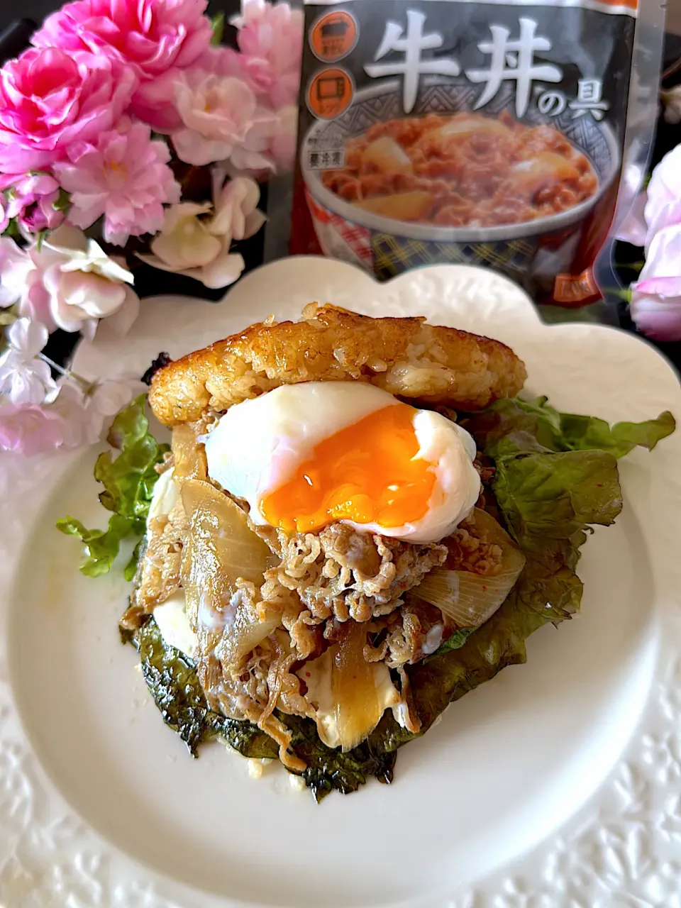 ライス牛丼バーガー✨|いっちゃんさん