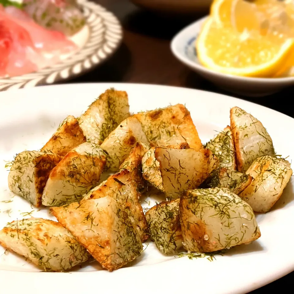 まいりさんの料理 長芋のカリカリ焼き🍀のり塩✨|うさかめさん