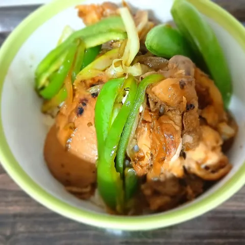 「鹿児島県産ピーマン」を使ってみたSnapdishの料理・レシピ写真:肉ど～んﾟ.+:｡∩(・ω・)∩ﾟ.+:｡