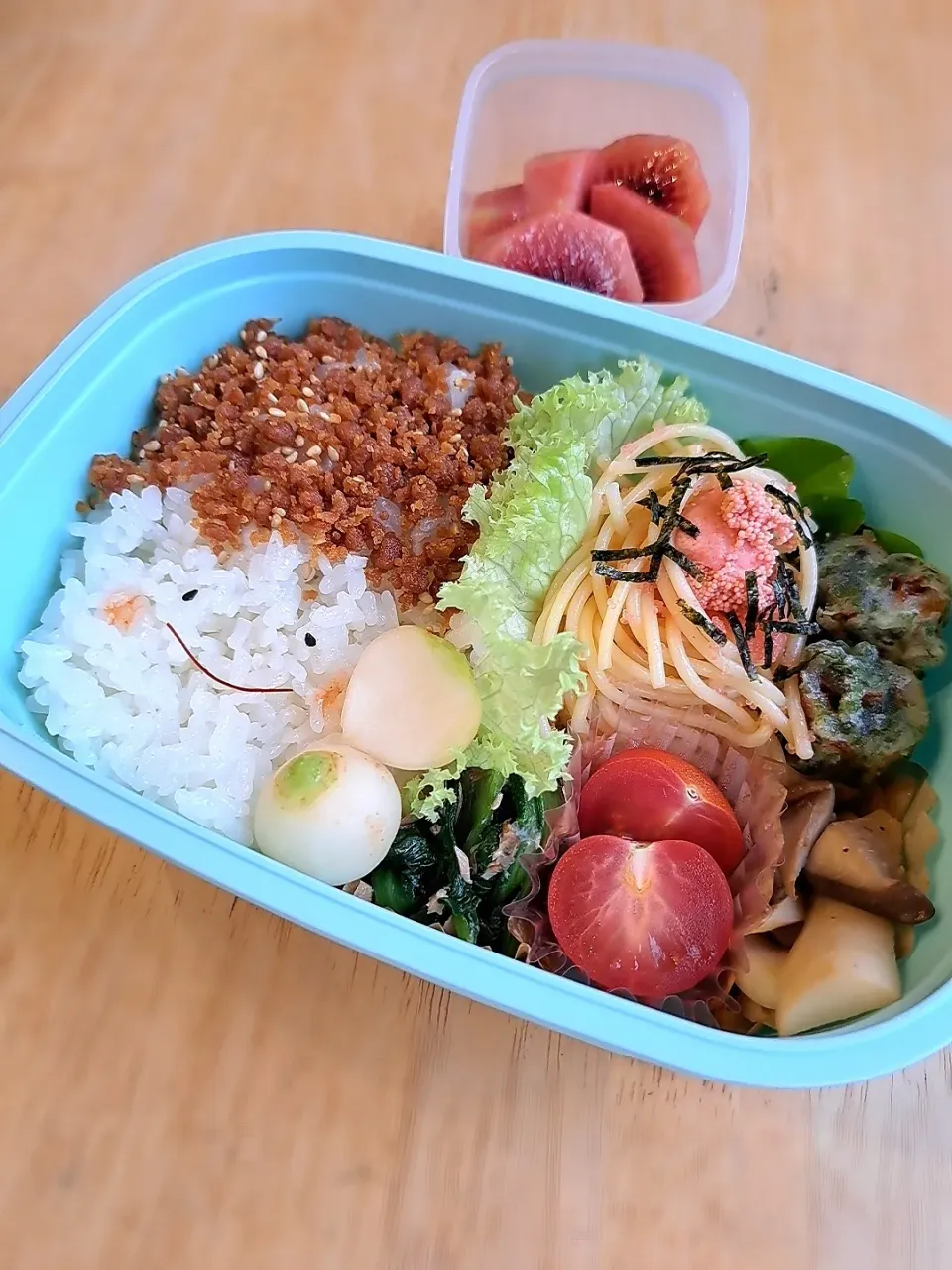 高1弁当 たらこパスタ|yyyu_uiiiさん