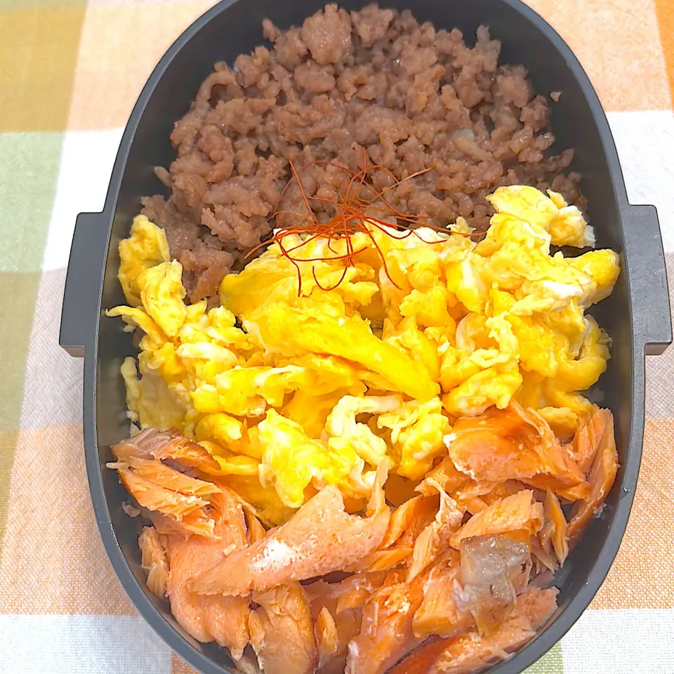 0418 そぼろ丼　男子高校生弁当|Riieeさん