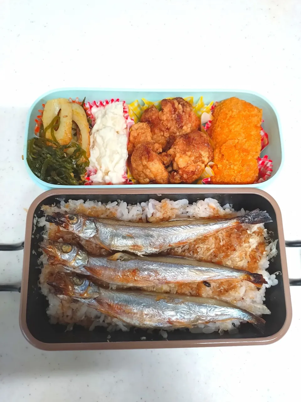 🍀2025/0418(金)ししゃも弁当|ともちんさん