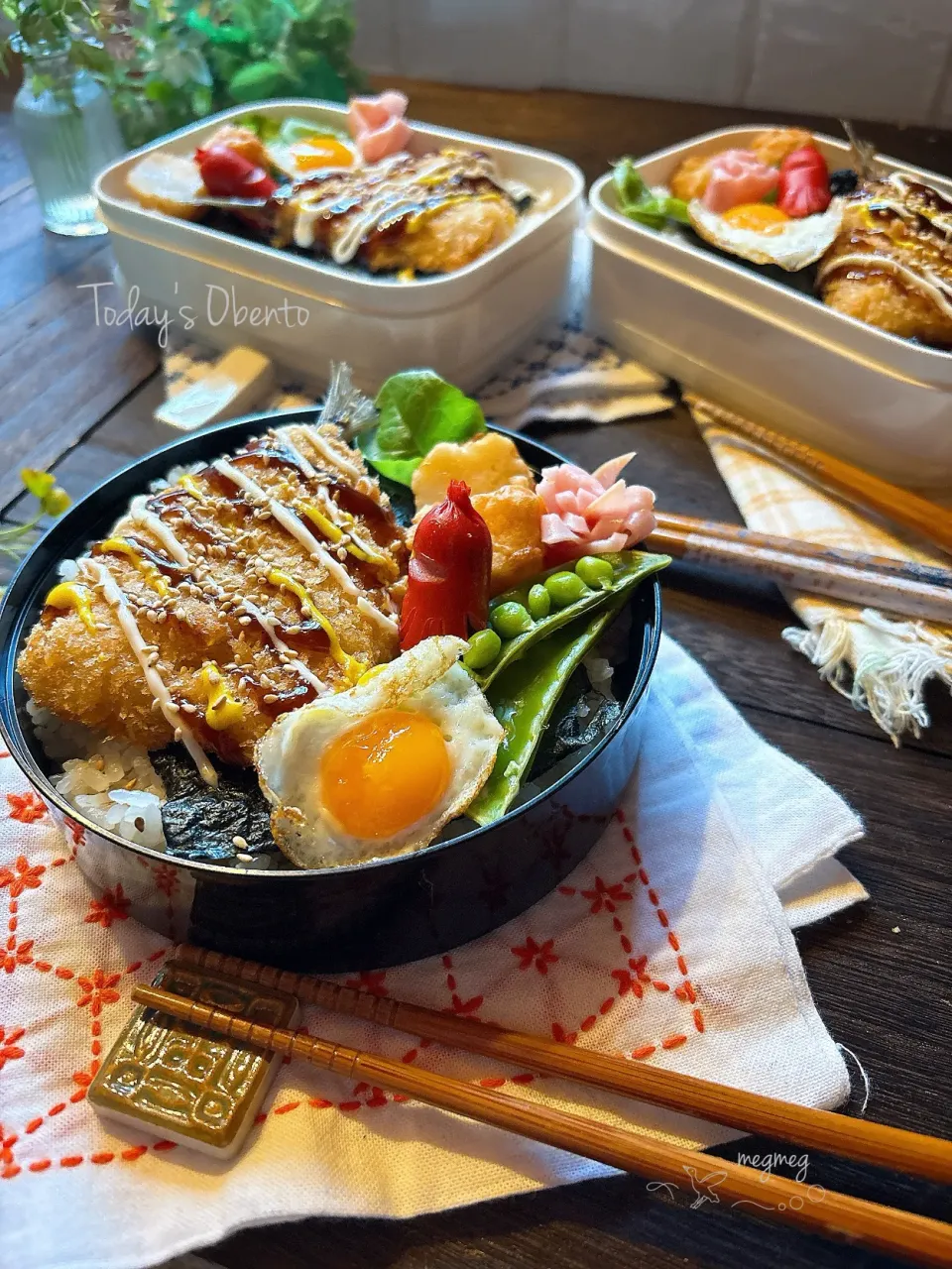 本日の 夫弁  娘弁|meg*ˊᵕˋ*megさん