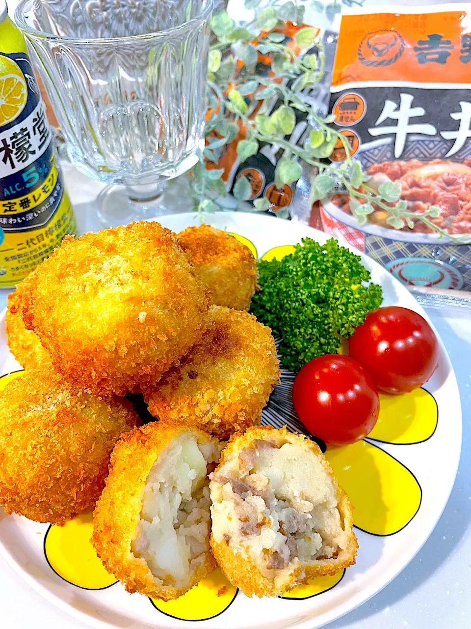冷凍牛丼の具でカンタン肉じゃがコロッケ|cha_chiさん