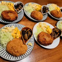 豆腐かさ増しメンチカツ　マカロニサラダ　残り物|m aさん