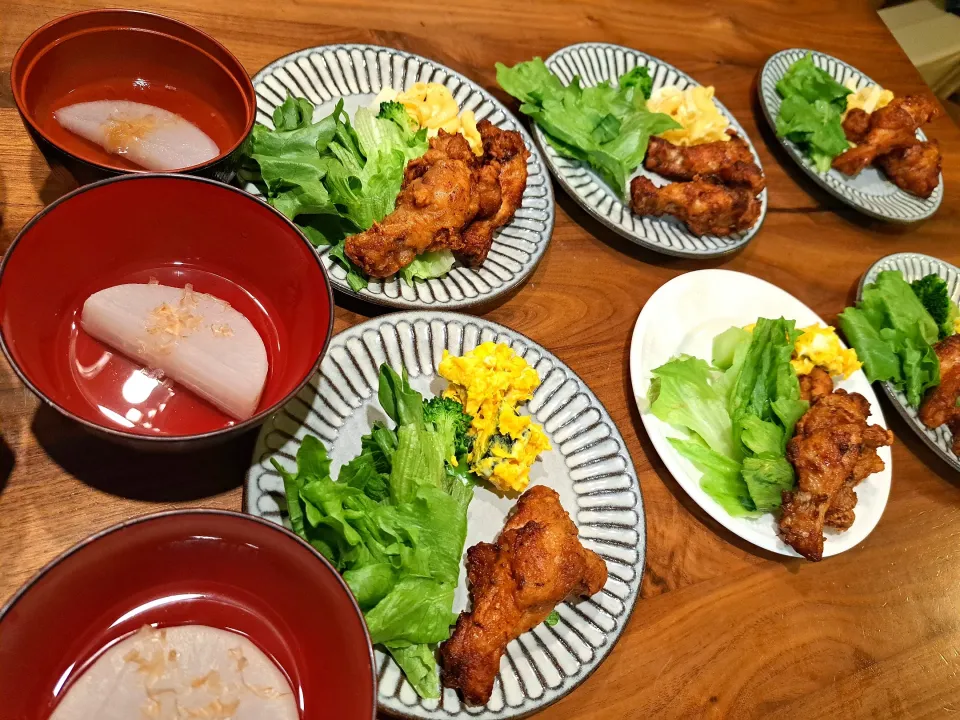 手羽元からあげ　ふろふき大根|m aさん
