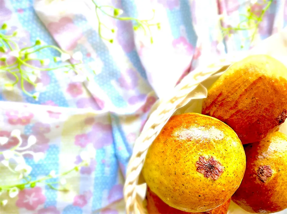 🌸春香る塩桜餡ぱん🌸お弁当お供|U・x・Uchokoさん