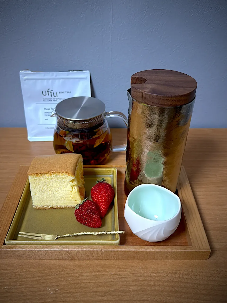 SUSのチタンピッチャーでお茶|あずささん
