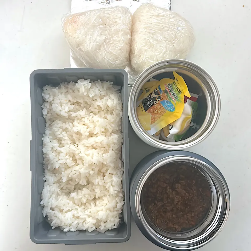 キーマカレー
白米
補食🍙×2
冷凍こんにゃくゼリー
ウィダーインゼリー|ayumomさん