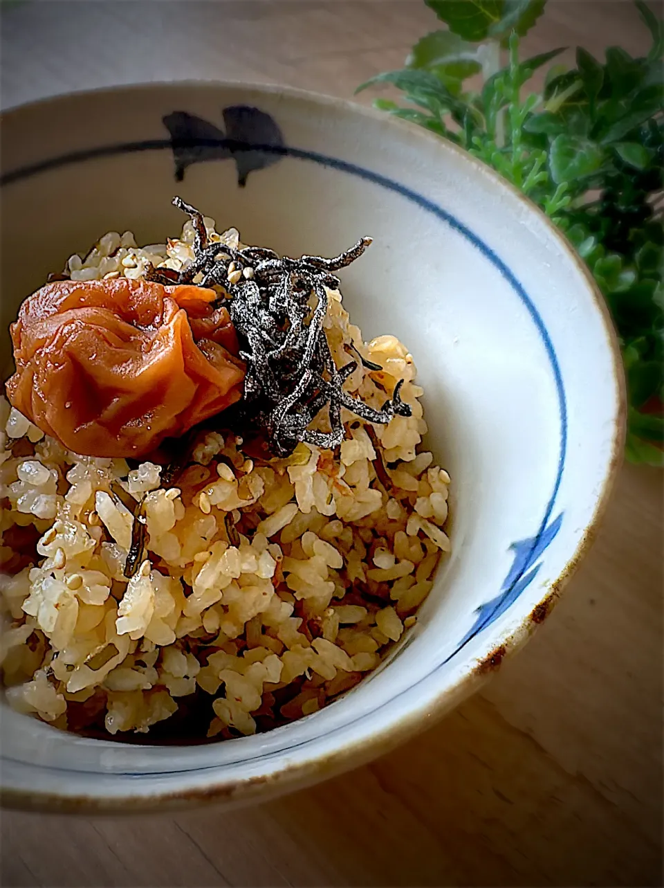 梅干しと塩昆布の炊き込みご飯|みゆきさん