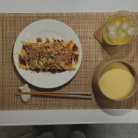 キャベツとんぺい焼きなど|自炊始めたよんさん