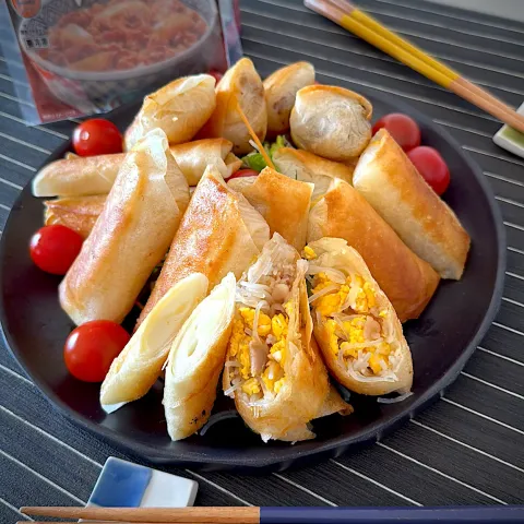 「冷凍牛丼の具」を使ってみたSnapdishの料理・レシピ写真:吉野家の牛丼で春巻き✨