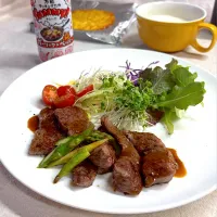 今晩はステーキ風| かっちゃん杉さん