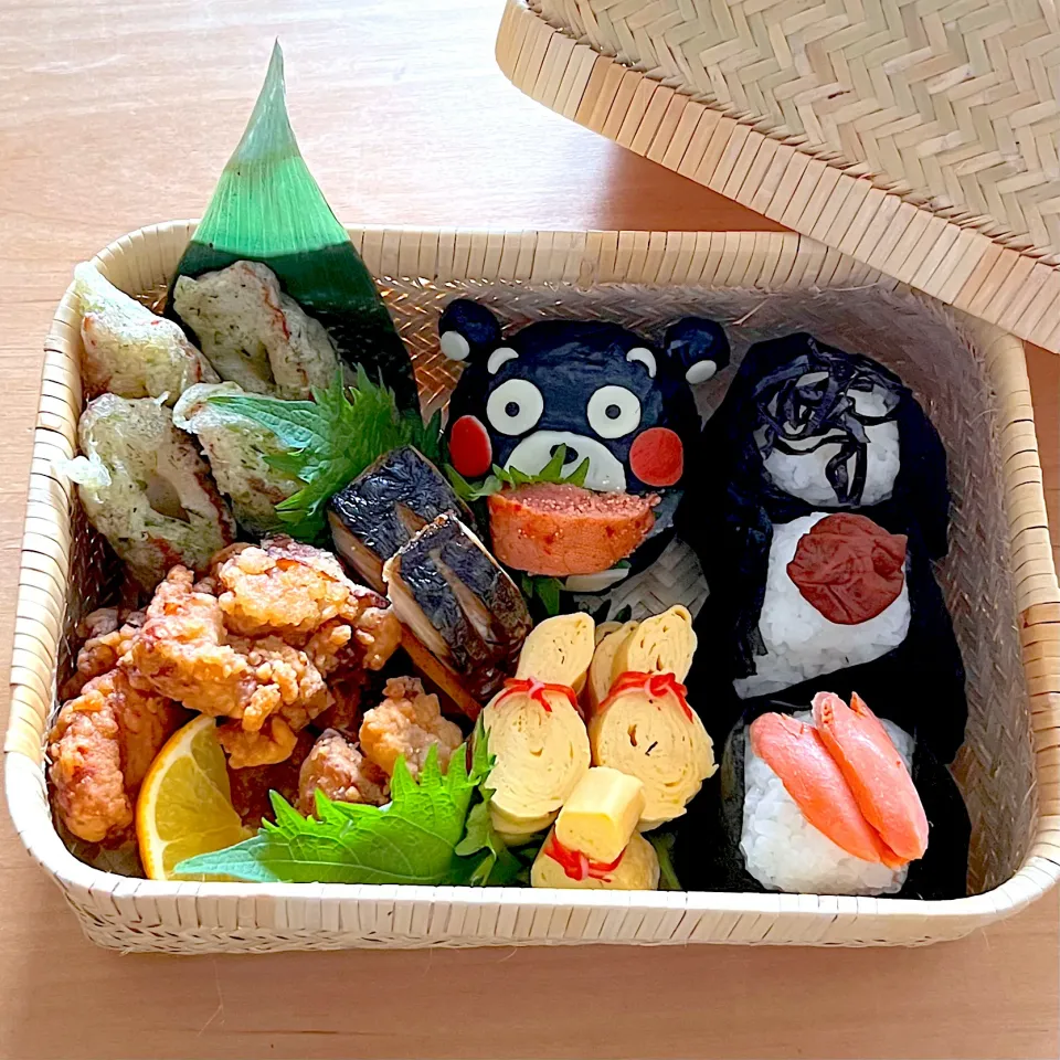 くまモンおにぎり弁当|jarinkoさん
