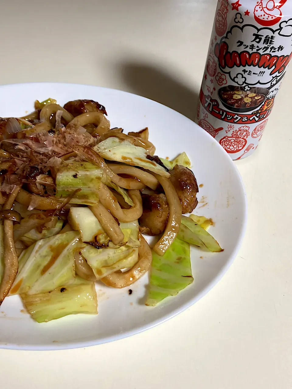 ホルモンうどん焼き|くまとらさん