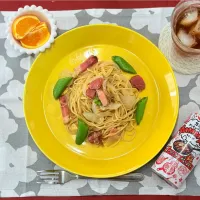 Yummy！でペべロンチーノ|たぴさん