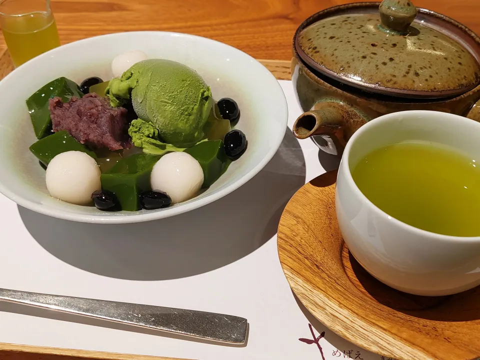 煎茶あんみつのデザート|shimarirsさん