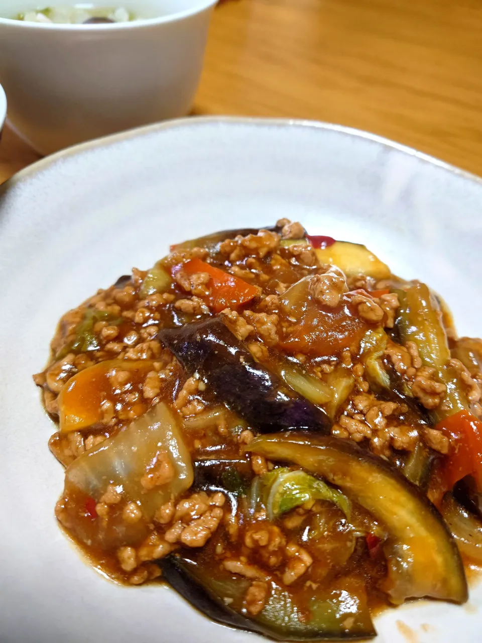 お野菜多めの麻婆茄子|ごはんきろくさん