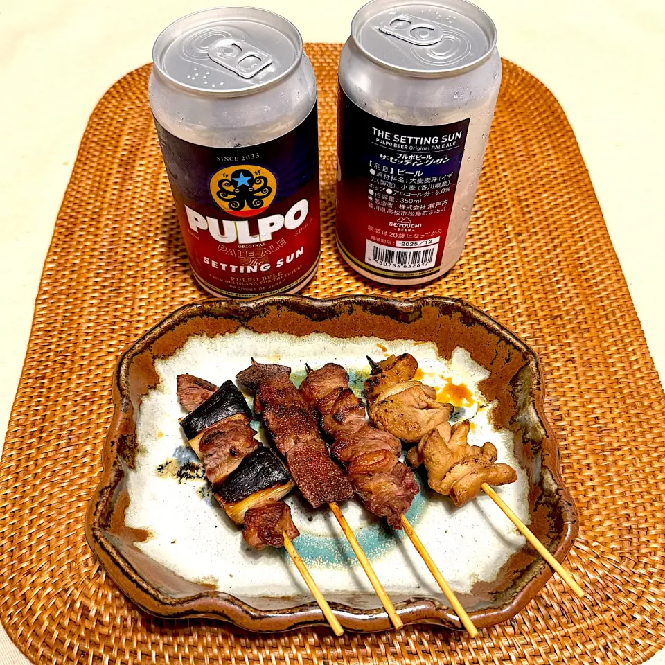 瀬戸内ビールともつ焼き|Noriyuki Saitoさん