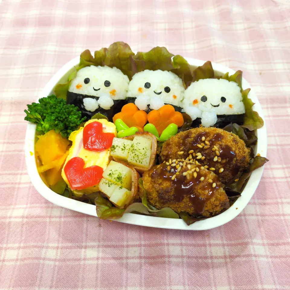 おにぎりちゃん弁当❤|みちゅあしさん