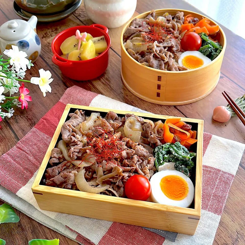 牛丼弁当|@panna_cotta.703さん