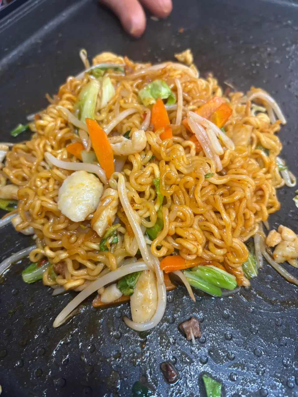 辛ラーメンで焼きラーメン|こっぷさん