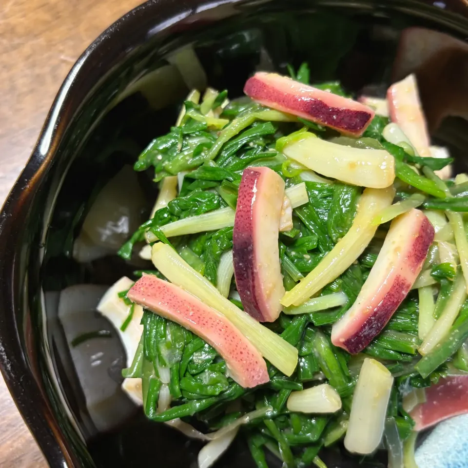 あさつきの酢味噌和え|ひだまり農園さん