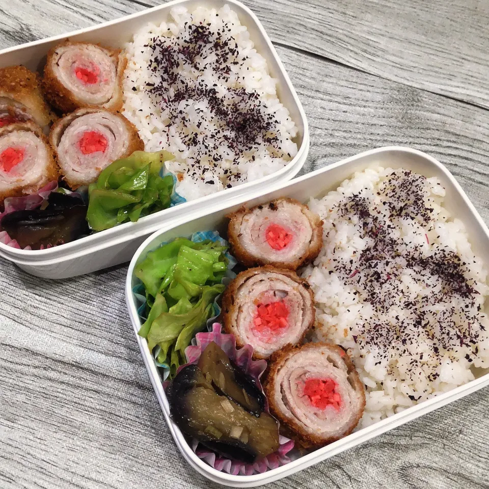 紅しょうがロールカツ弁当|puniさん