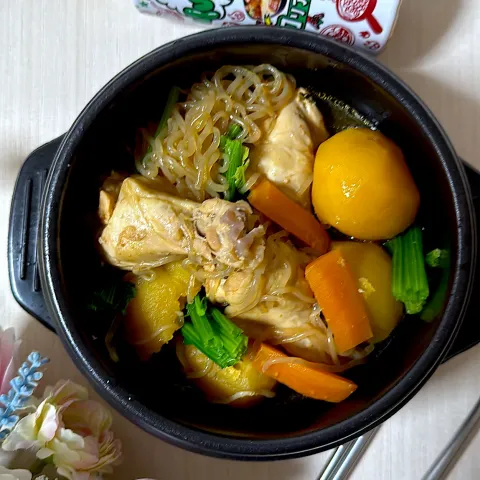 「ヤマサ 万能クッキングたれ Yummy! コリアンホット」を使ってみたSnapdishの料理・レシピ写真:まりおさんの料理 韓国風肉じゃが