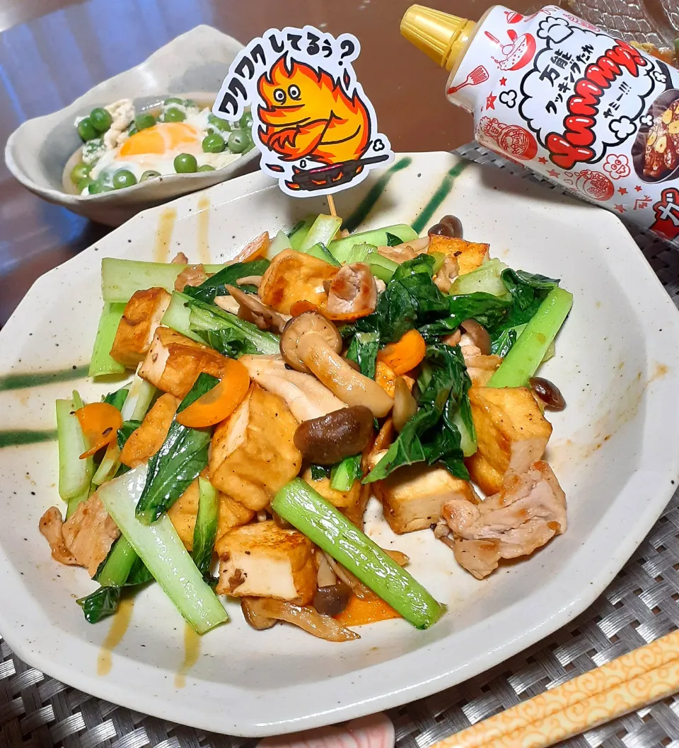 厚揚げと野菜炒めにYummy!～✴️|びせんさん