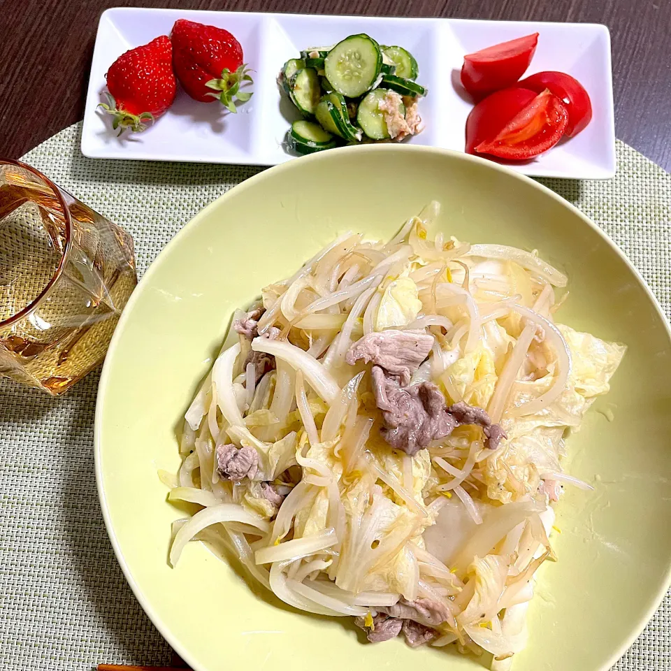 4/21晩ご飯：皿うどん|ななみんさん