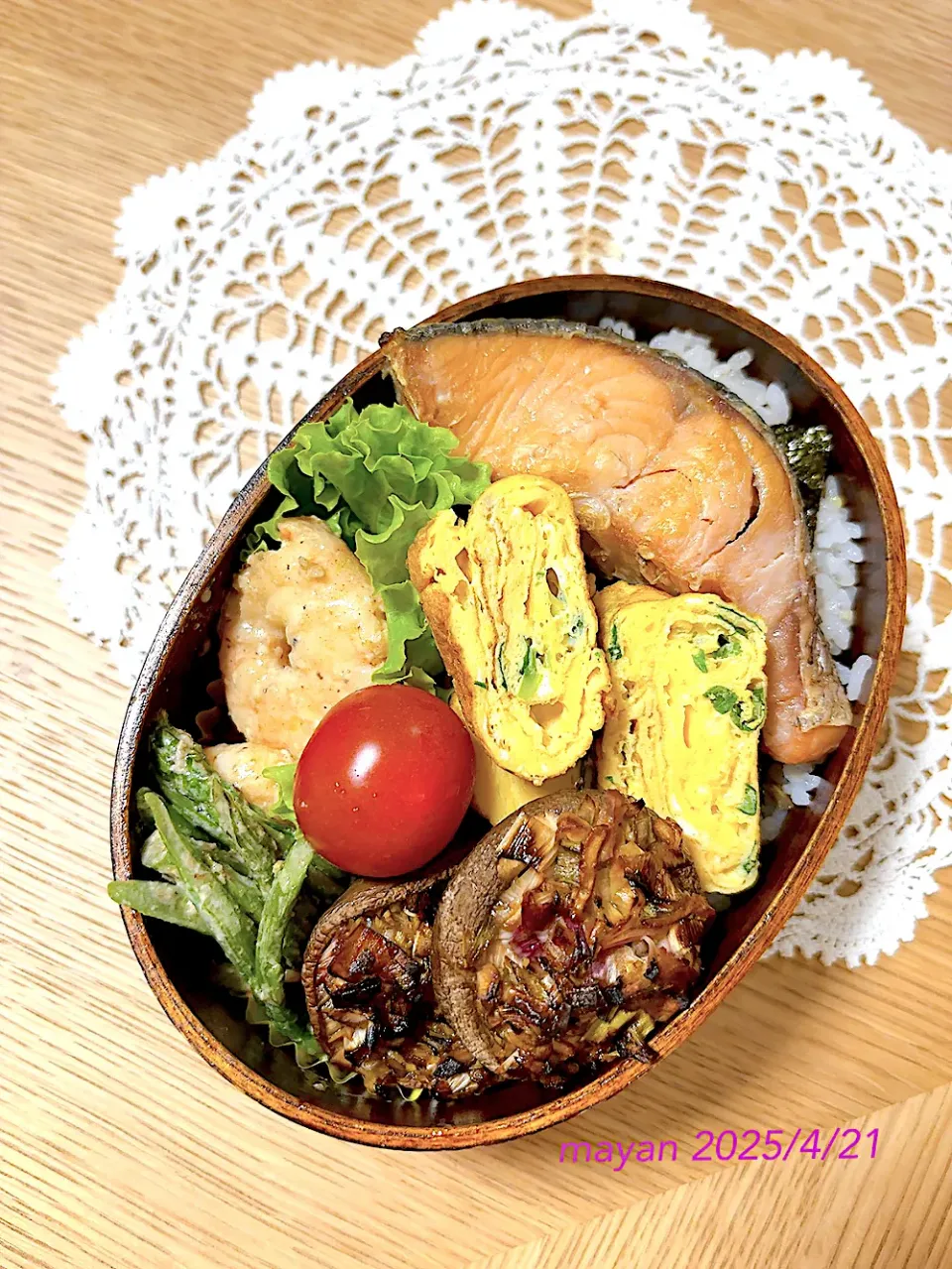 鮭弁当🍱|まやさん