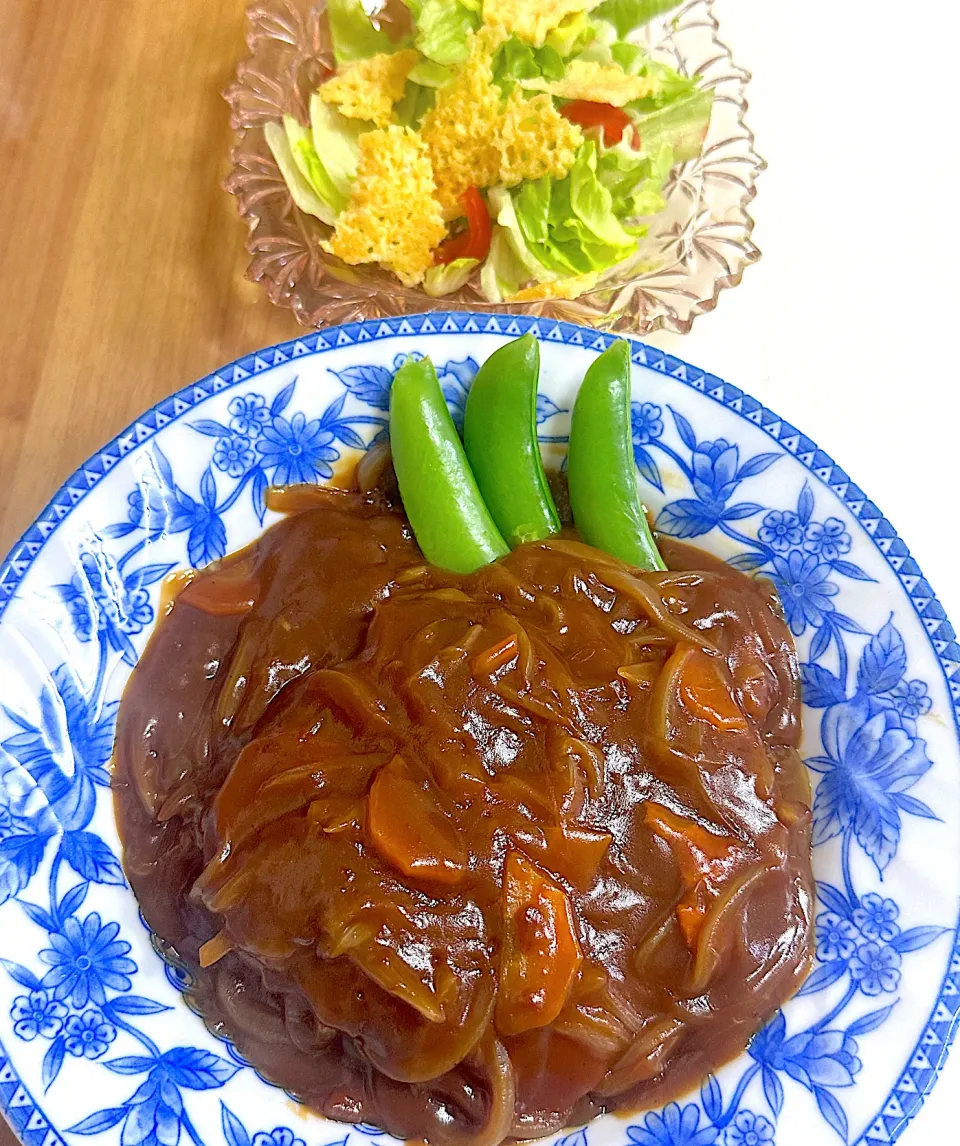 煮込みハンバーグ献立|besさん