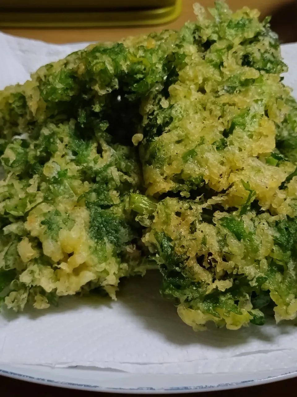 春菊の天ぷら|さと♂さん