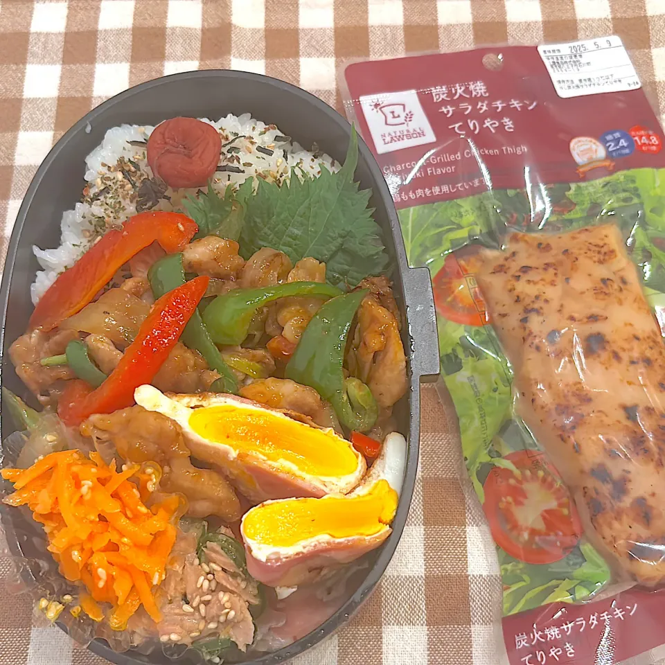 0422 豚コマ旨辛炒め　男子高校生弁当|Riieeさん
