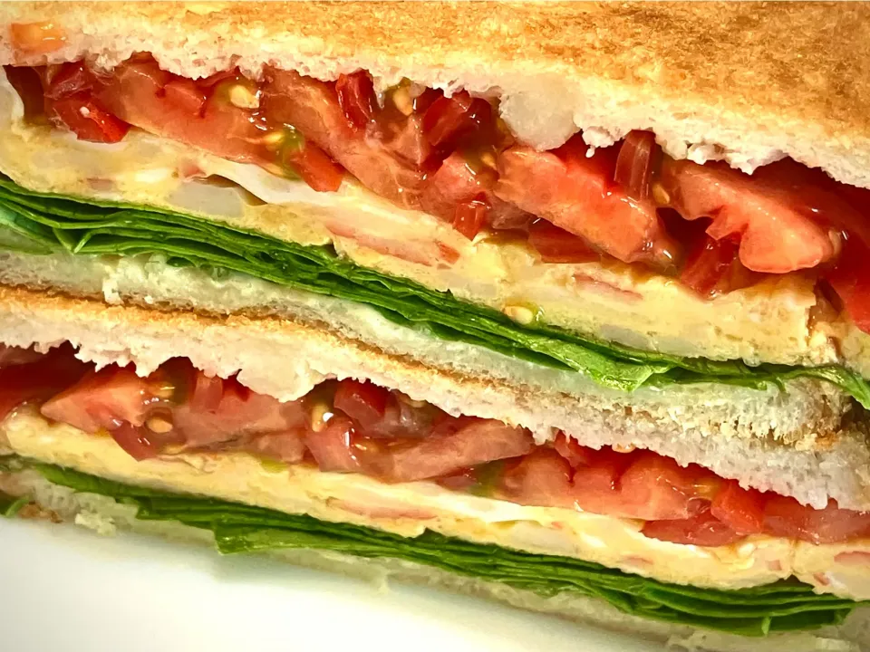久しぶりの「トーストサンド」                                             (🥬🍳🍅)|mottoさん