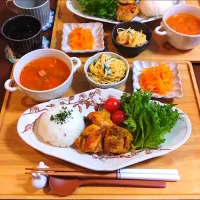 タンドリーチキンの献立|こだしーさん