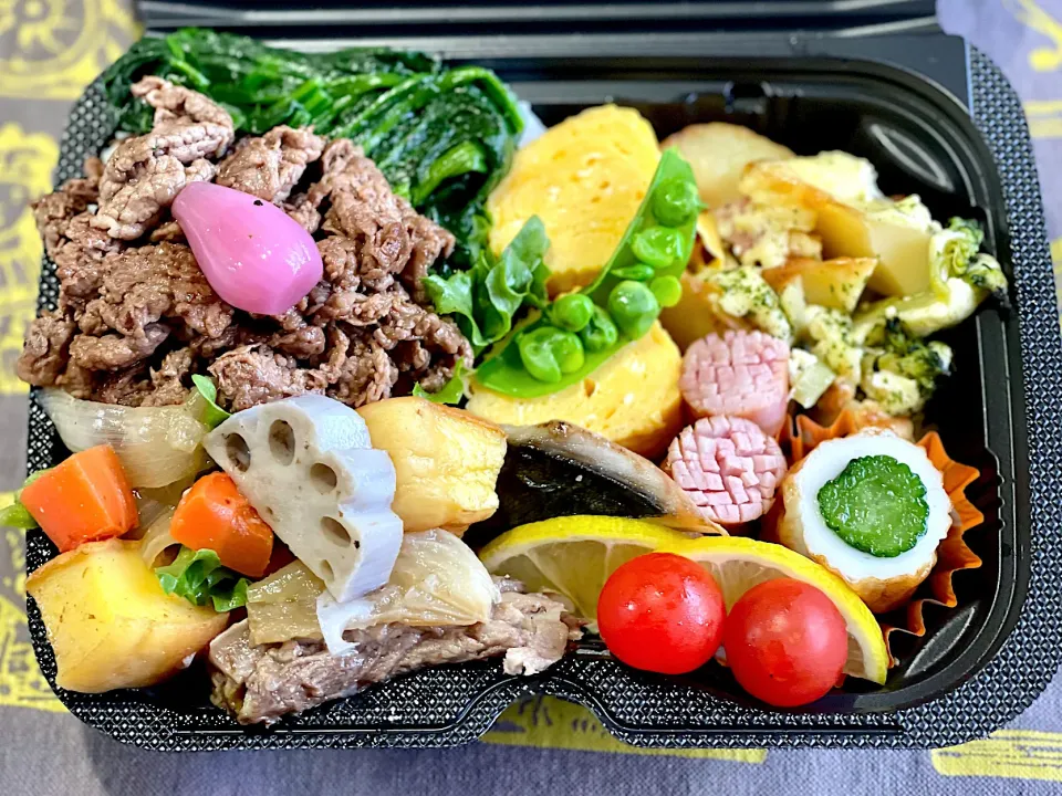 キッシュ、焼肉とほうれん草|めみさん