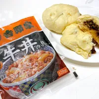吉野家の牛丼肉まん！|くまおさん